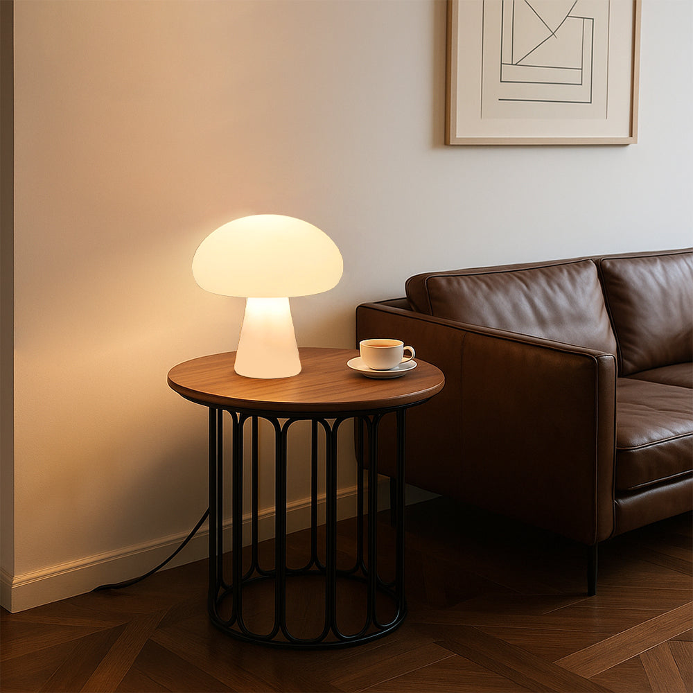 Modern Mushroom Table Lamp – Warm White LED Acrylic Bedside Lamp | Euroselle