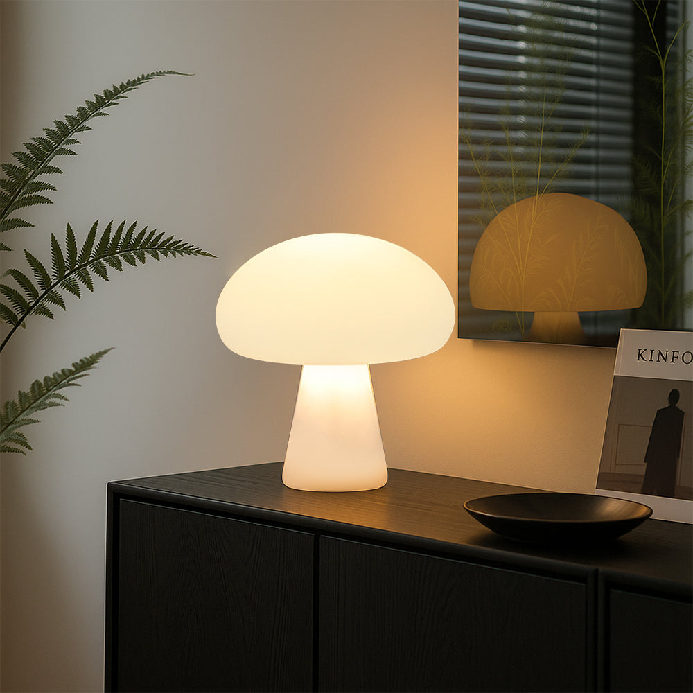 Modern Mushroom Table Lamp – Warm White LED Acrylic Bedside Lamp | Euroselle