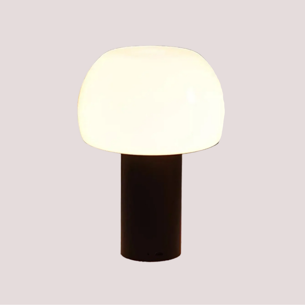 Pilz LED Tischlampe Kabellos Wiederaufladbar Touch-Schalter Eisen Acryl | Euroselle