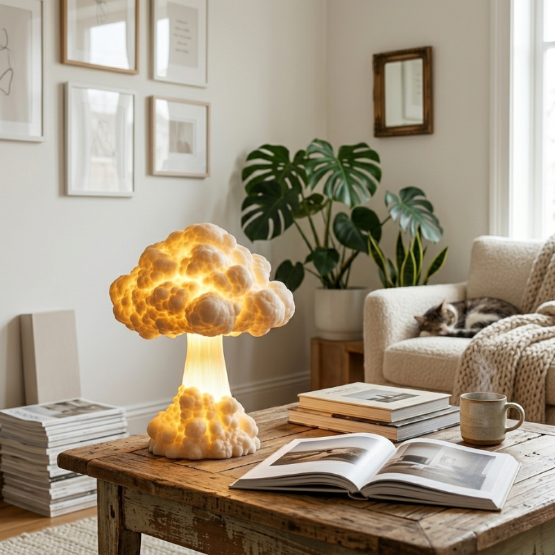 Mushroom Lamp Warm White LED Indoor Decorative Light | Euroselle