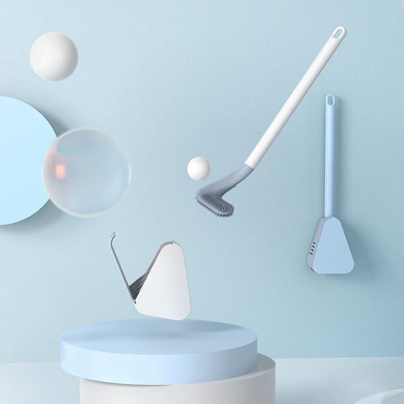 TriSmart Triangle Bath Brush — Angled Head for Tight Corners and Baseboard Edges