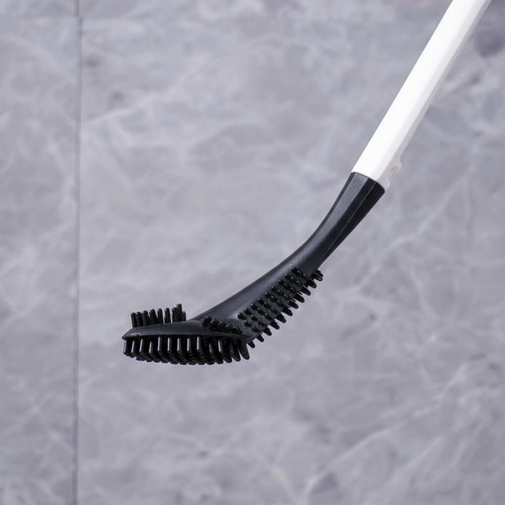 TriSmart Triangle Bath Brush — Angled Head for Tight Corners and Baseboard Edges