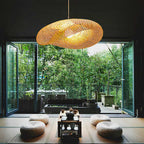 Kiyora Bamboo Pendant Light Handcrafted Warm Glow For Home