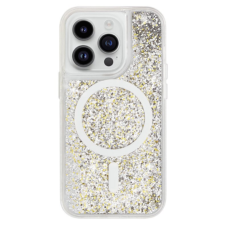 Třpytivé pouzdro Quicksand MagSafe pro iPhone 13–17 Pro Max Air, nárazuvzdorné