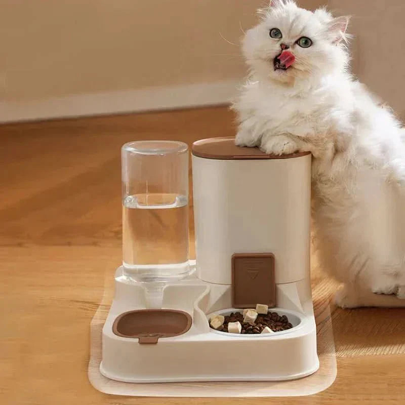 Automatisk foder- og vandstation til kæledyr med dobbelt dispenser - LumaPaw