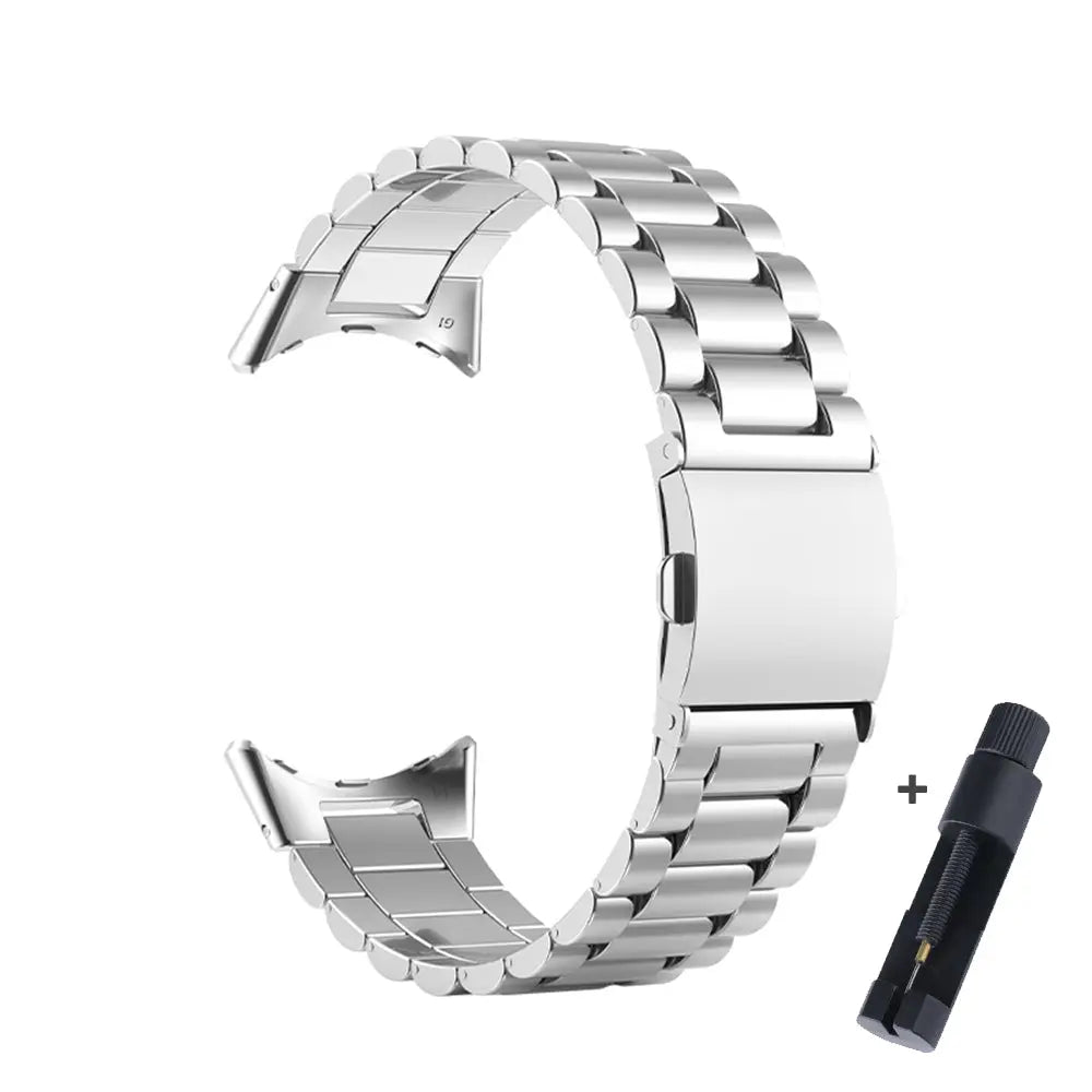 Cinturino con chiusura in acciaio per Google Pixel Watch e Pixel Watch 2, 41mm