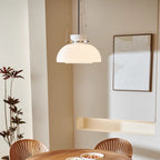 Larsson Nordic Vintage Dome Pendant Light White Finish