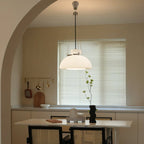 Larsson Nordic Vintage Dome Pendant Light White Finish