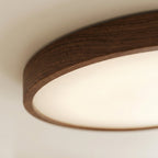 Aurel Ceiling Lamp Dark Wood With Natural Light Ambience
