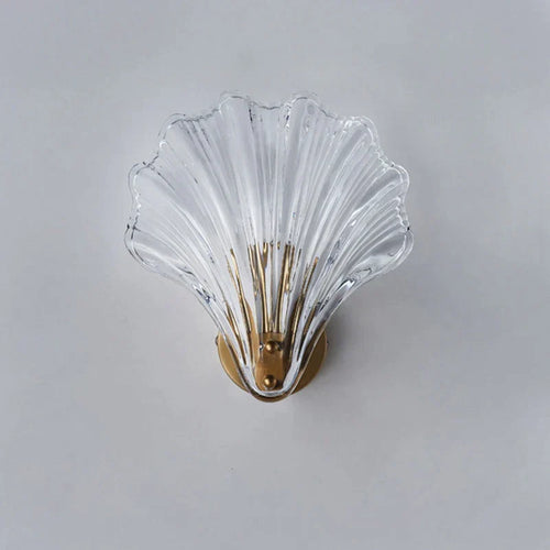 CoralGlimmer - Applique murale en verre en forme de coquillage