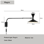 Nymera Nordic Wall Lamp With Swivel Arm For Reading And Ambient Glow