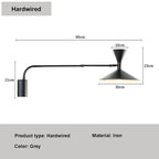 Nymera Nordic Wall Lamp With Swivel Arm For Reading And Ambient Glow