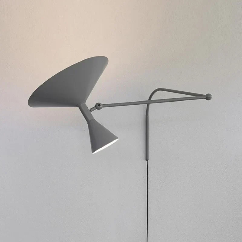 Nymera Nordic Wall Lamp With Swivel Arm For Reading And Ambient Glow