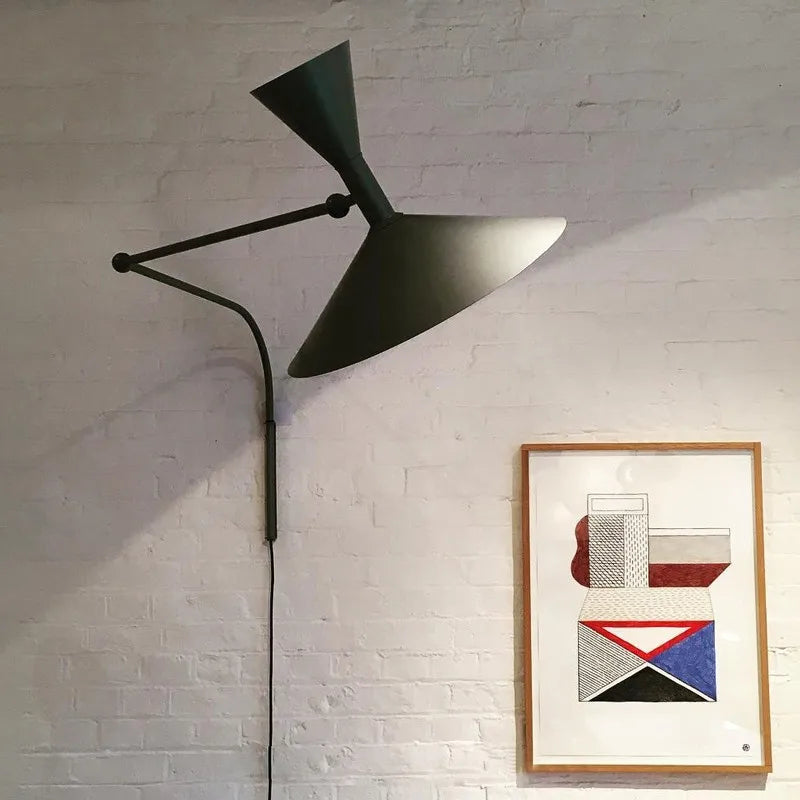 Nymera Nordic Wall Lamp With Swivel Arm For Reading And Ambient Glow