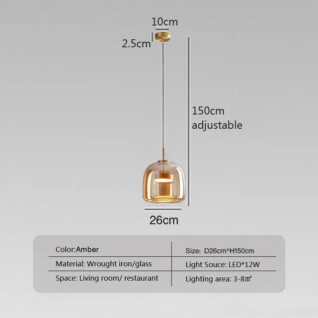 AstraLume Minimalist Glass Lamp for a Timeless Atmosphere