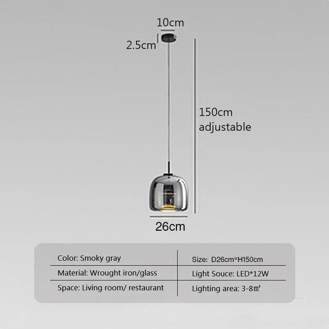 AstraLume Minimalist Glass Lamp for a Timeless Atmosphere