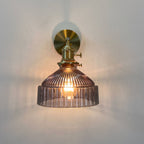 Wall Sconce Glass Brass E26 Hardwired Dome Indoor Decorative Light Fixture | Euroselle