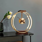 Aurora LED Clock Table Lamp For Desks, Bedrooms, And Living Rooms