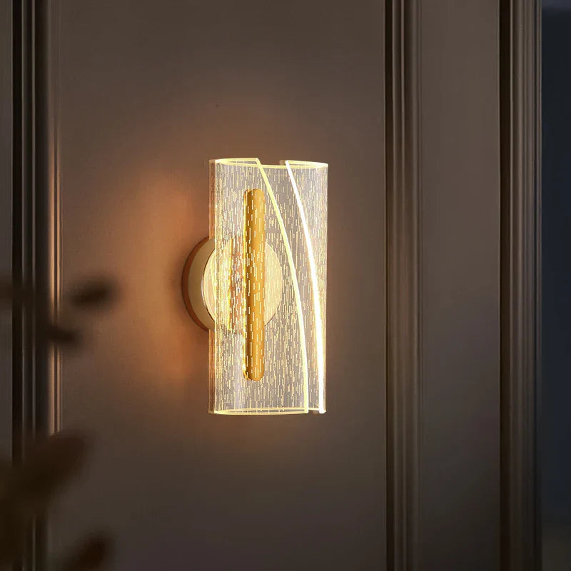 LED Wall Lamp Minimalist Nordic Black Metal Indoor Ambient Lighting | Euroselle