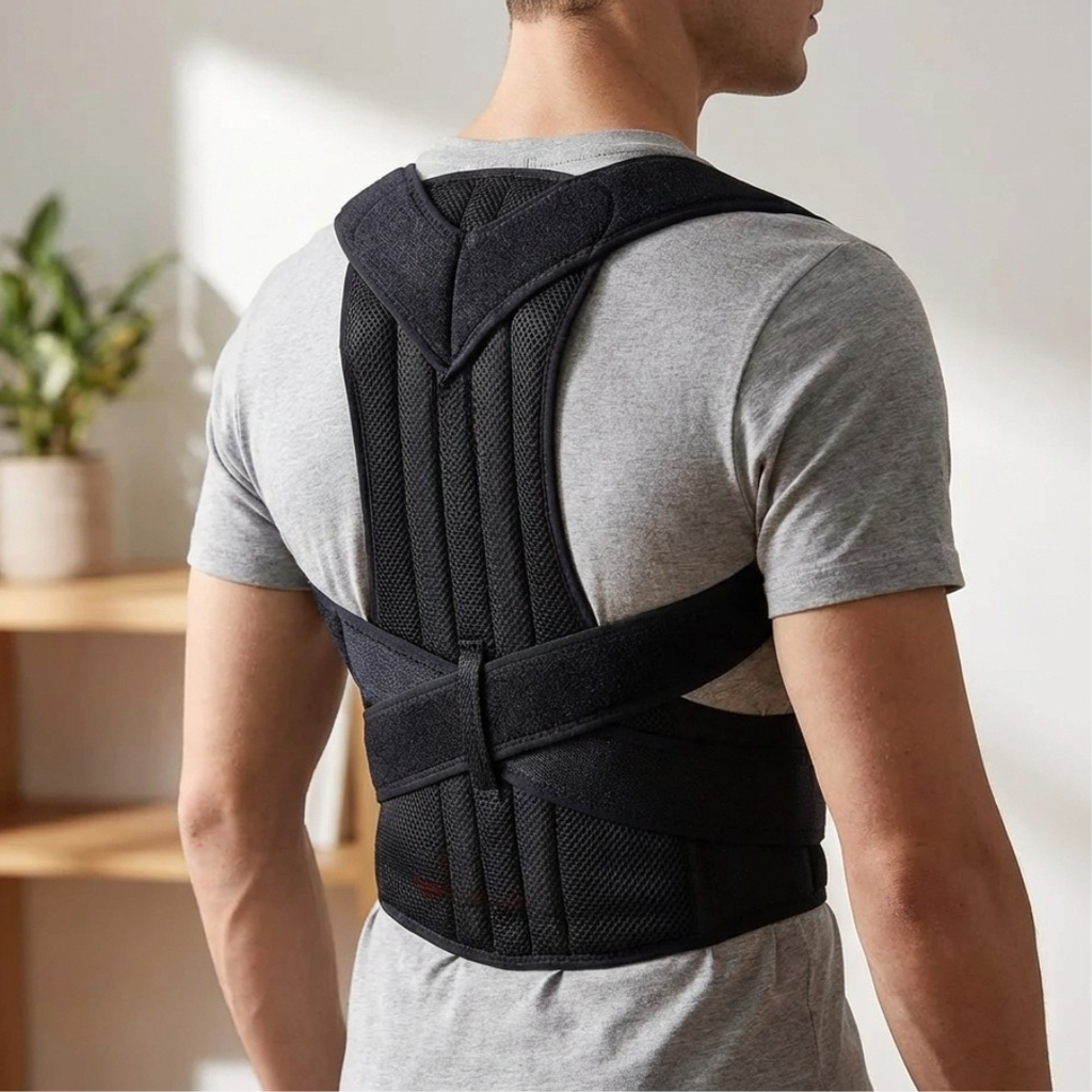 Ceinture dorsale réglable pour homme et femme — soutien de la posture et du bas du dos