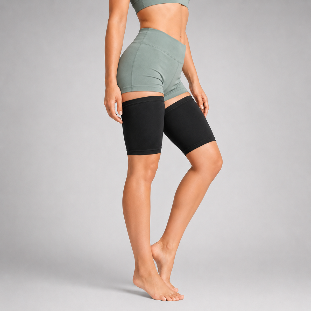 Manchon de compression pour cuisse — soutien respirant pour stabiliser les muscles