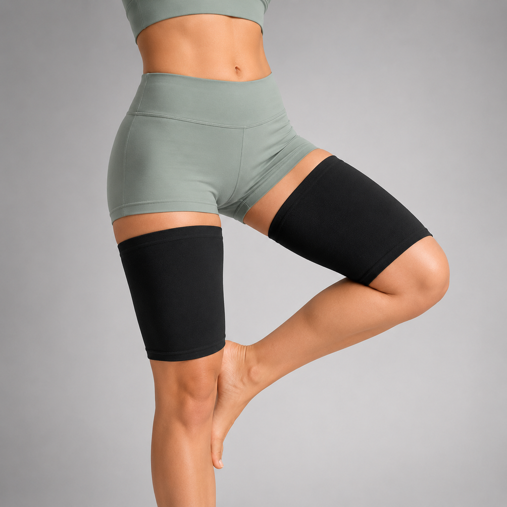 Manchon de compression pour cuisse — soutien respirant pour stabiliser les muscles