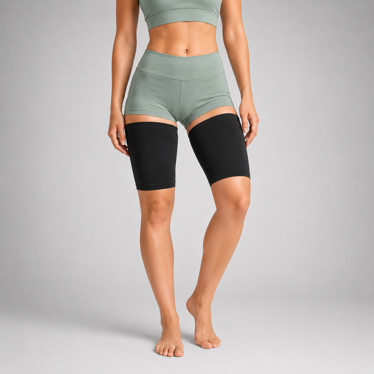 Manchon de compression pour cuisse — soutien respirant pour stabiliser les muscles