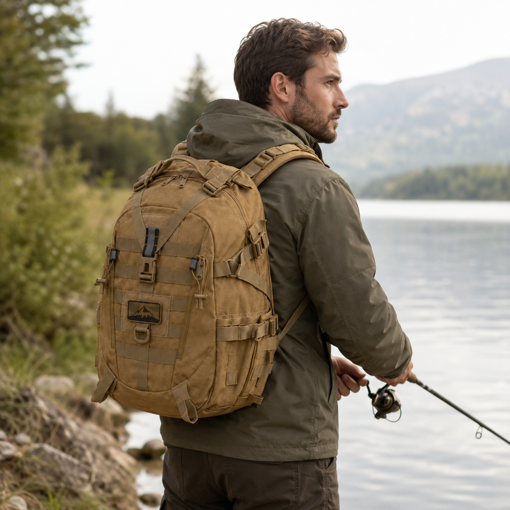 40-Liter-Taktik-Rucksack – wasserdichtes Laptopfach und MOLLE-Gurtband