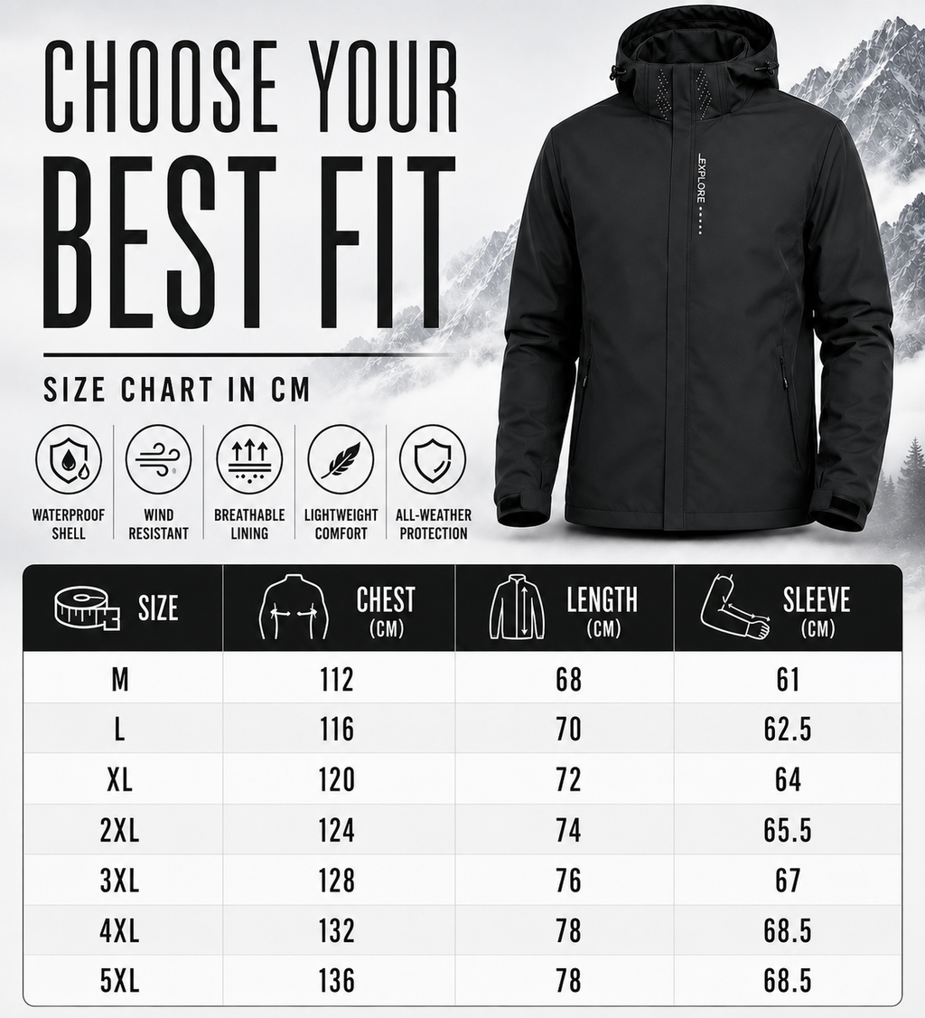 Veste de pluie légère à fermeture éclair pour homme — coque respirante à capuche