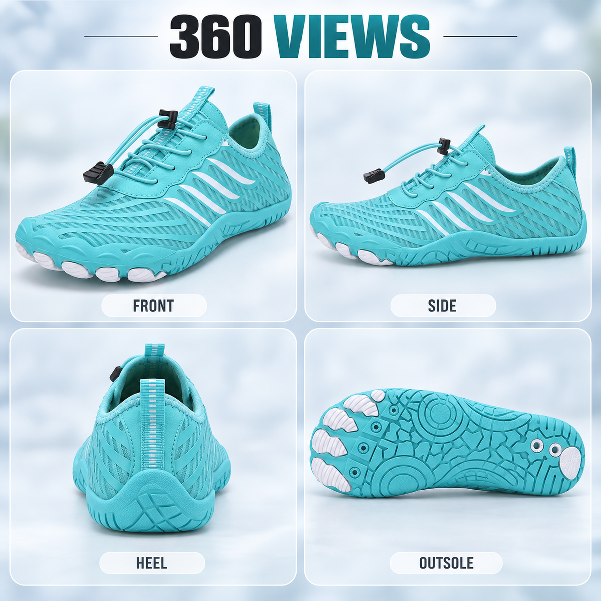Lightweight Amphibious Water Shoes — Fast-Drying, Flexible Barefoot