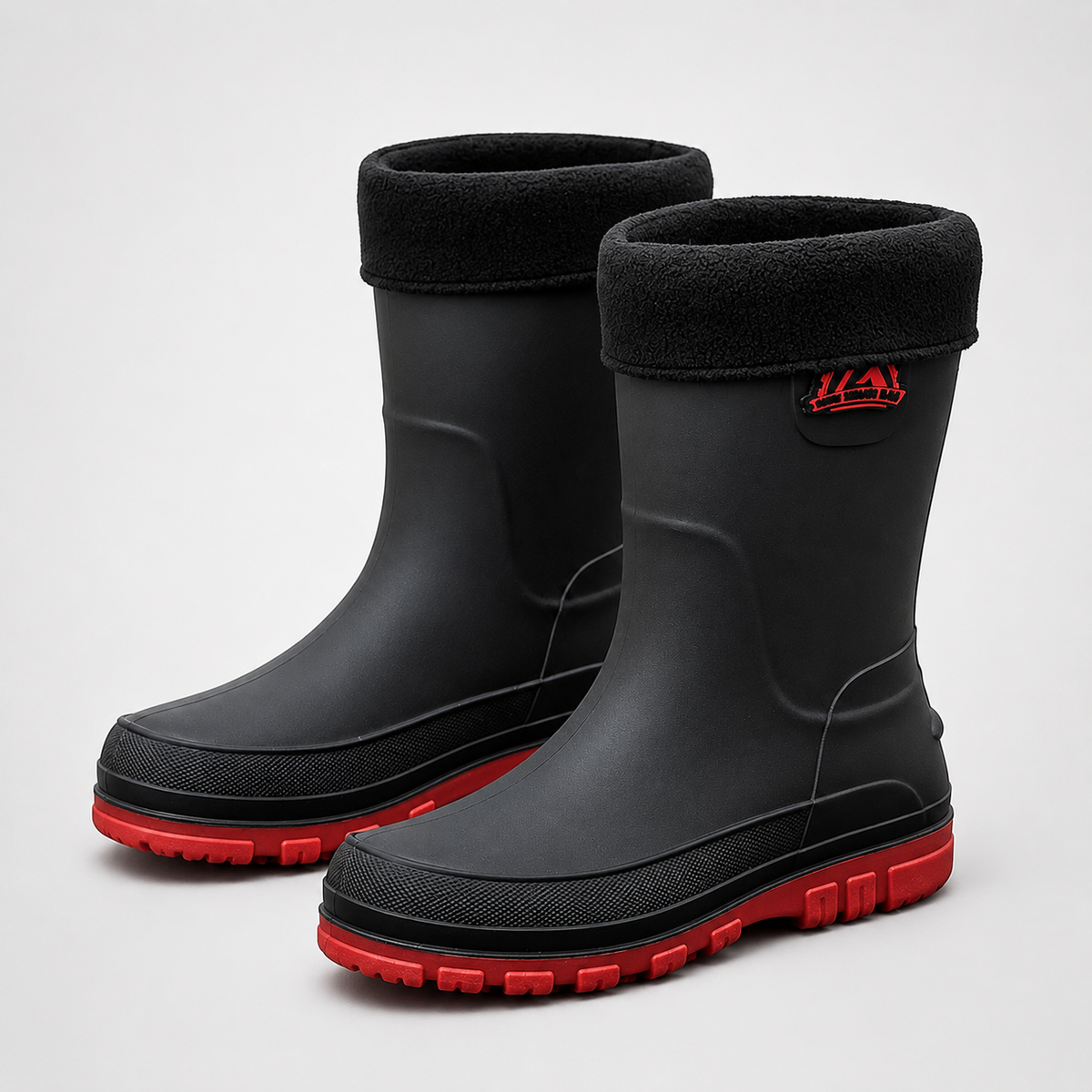 Wasserdichte Winter-Regenstiefel für Herren — Wadenhoch, rutschfest, mit Kunstfellfutter