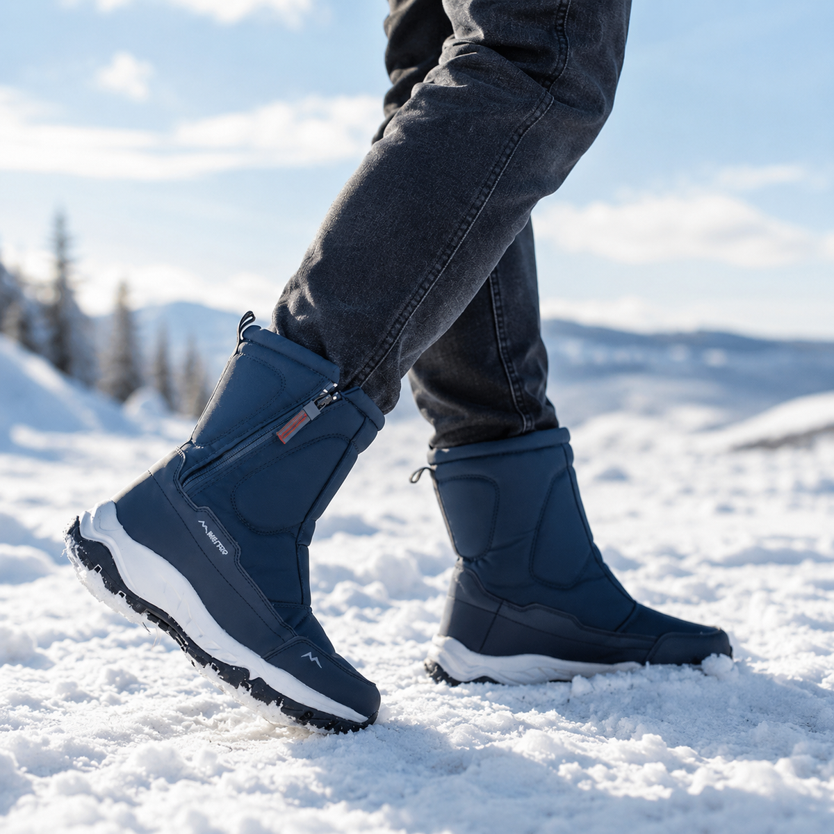 Women's Insulated Waterproof Snow Boots — Plush Lining, Slip-Resistant