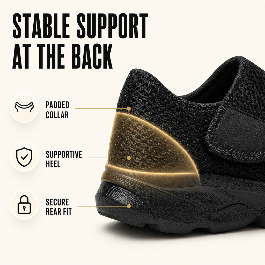 Chaussure de marche à enfiler en maille, extra-large et réglable, pour oignons
