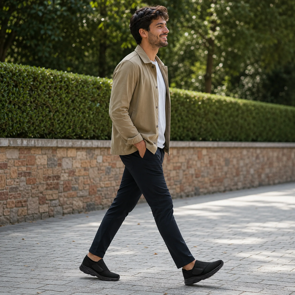 Chaussure de marche à enfiler en maille, extra-large et réglable, pour oignons