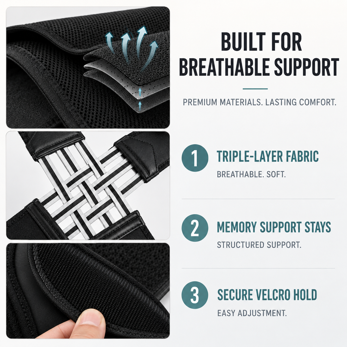 Adjustable Breathable Back Brace — Posture and Shoulder Support
