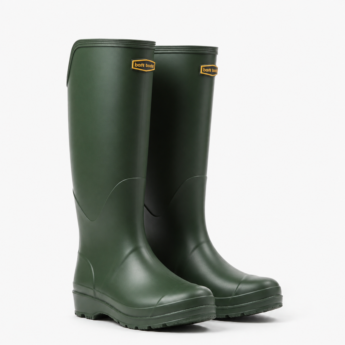 Knehøye vanntette gummistøvler for kvinner og menn - slip-on