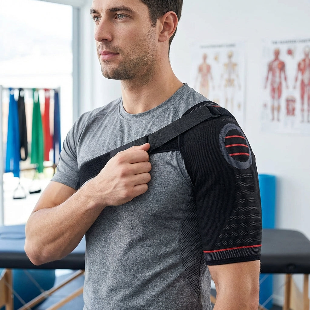 Orthèse de la coiffe des rotateurs — compression réglable, soulagement de la douleur et stabilité