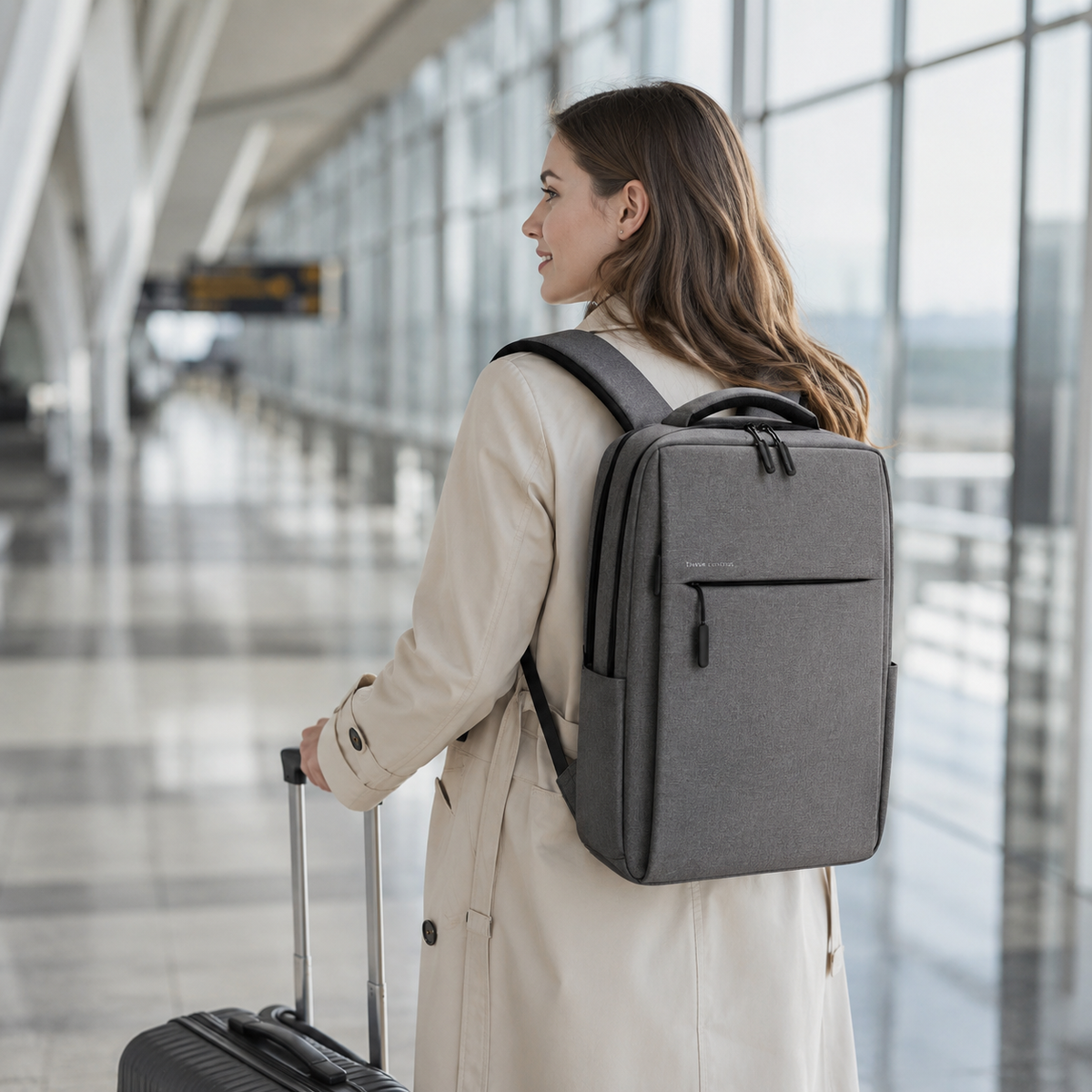 Mochila urbana resistente al agua con funda acolchada para portátil de 15.6 pulgadas