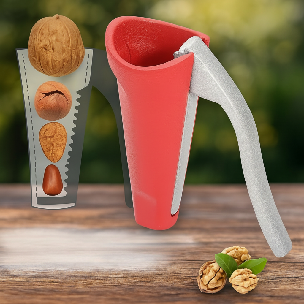 Ergonomický louskáček na ořechy s pákou pro snadné louskání jednou rukou - Euroselle