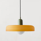 KiraGlass Geometric Bauhaus Pendant Light In Colored Glass