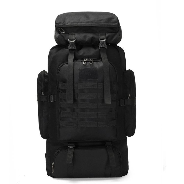 80L Heavy-Duty Hiking Backpack — 600D Oxford, MOLLE Webbing