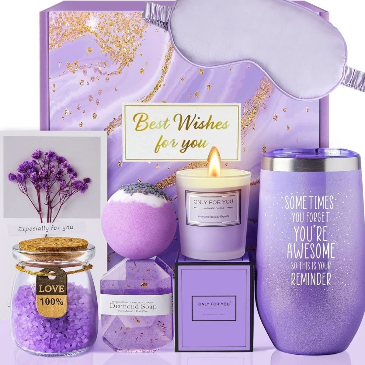 Set cadou de baie cu aromaterapie de lux SereneLeaf – Colecție spa premium