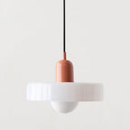 KiraGlass Geometric Bauhaus Pendant Light In Colored Glass