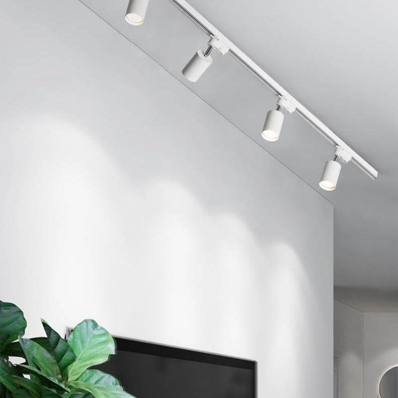 3 头可调 LED 轨道灯 - 定向金属轨道灯具