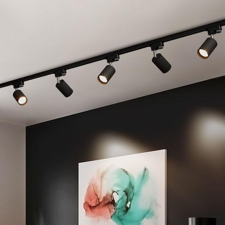 3 头可调 LED 轨道灯 - 定向金属轨道灯具