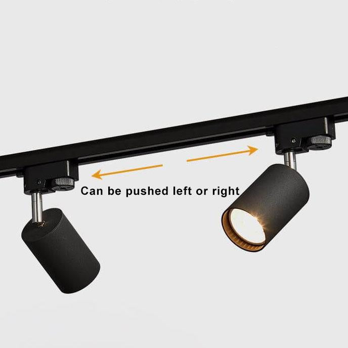 3 头可调 LED 轨道灯 - 定向金属轨道灯具