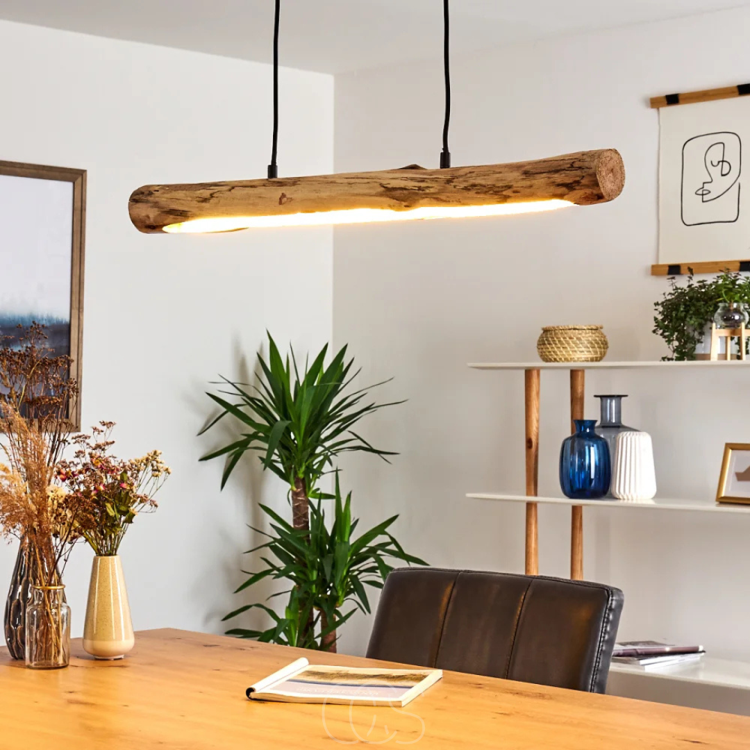 Dimmable Wood Pendant Light For Your Dining Table Area