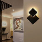 Double Cube Wall Lamp With Interlocking Cubes For Warm Ambient Glow