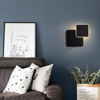 Double Cube Wall Lamp With Interlocking Cubes For Warm Ambient Glow