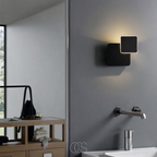 Double Cube Wall Lamp With Interlocking Cubes For Warm Ambient Glow